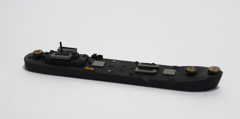 Landingship "LST II" black hull and decks (1 p.) VS 1 HDS